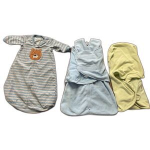 Lot 3 Baby Sleep Bag Swaddle Wrap Sack, Carters, & Summer Infant Nighttime S-L